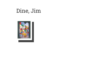 Postkarte von Dine, Jim: Pleasure Palette