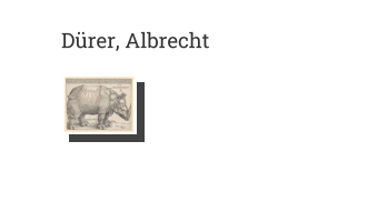 Postkarte von Dürer, Albrecht: Rhinozeros