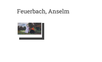 Postkarte von Feuerbach, Anselm: Zwei Damen in der Landschaft
