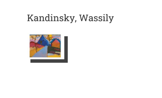 Postkarte von Kandinsky, Wassily: Kochel - Gerade Strasse