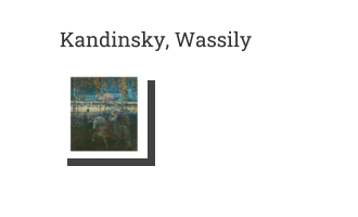 Postkarte von Kandinsky, Wassily: Reitendes Paar