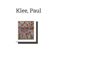 Postkarte von Klee, Paul: Kamel in rhythmischer Baumlandschaft