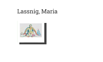 Postkarte von Lassnig, Maria: Mehlspeisenmadonna, 2001/2002