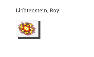 Postkarte von Lichtenstein, Roy: Explosion