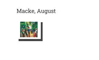Postkarte von Macke, August: Promenade