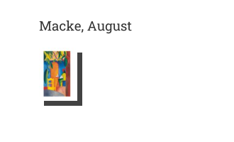 Postkarte von Macke, August: Türkisches Cafe