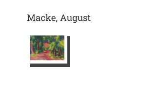 Postkarte von Macke, August: Rotes Haus
