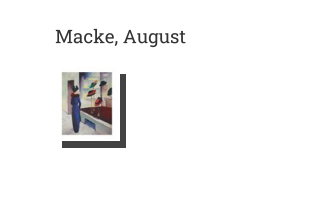 Postkarte von Macke, August: Hutladen
