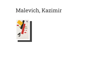 Postkarte von Malevich, Kazimir : Suprematist No.38, 1915/16