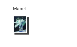 Postkarte von Manet: Der Fliederstrauß