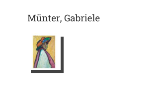 Postkarte von Münter, Gabriele: Marianne von Werefkin