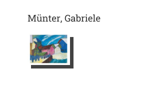 Postkarte von Münter, Gabriele: Dorfstraße im Winter