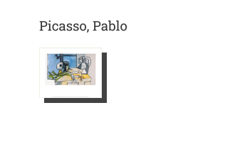 Postkarte von Picasso, Pablo: Stillleben mit Schädel, Lauch und Krug